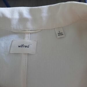 Aritzia Wilfred Ivory Blazer Large Like New